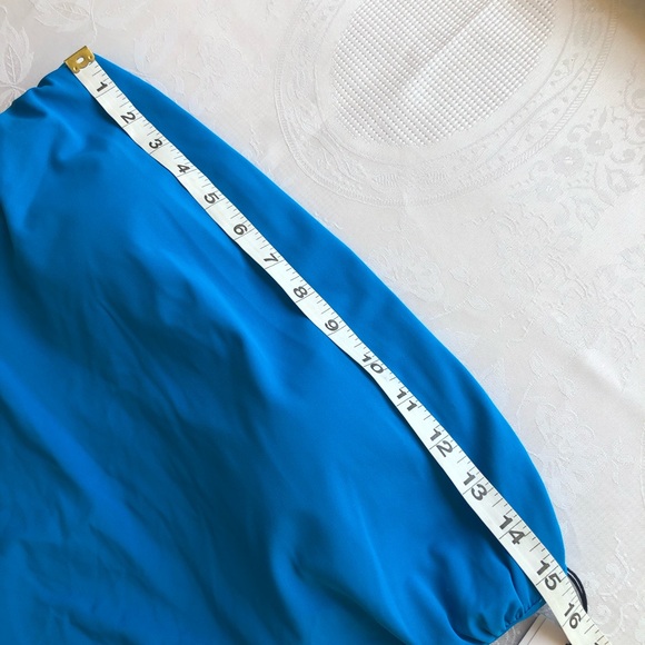 Shade & Shore High-Leg Cheeky Royal Blue One Piece Swimsuit Women’s Size L 12-14 - Picture 11 of 16